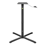 image of FLAT Tech CT2066 Adjustable Height KX36 Table Base, 36" Cross Base, Cast Iron, 3" Dia. Pneumatic Column