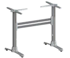 image of FLAT Tech CT4310 ST22 Dining Height 22" Double End Table Base, Aluminum, Polished Finish