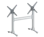 image of FLAT Tech CT4315 ST22 Dining Height 22" Double End Table Base, Aluminum, 2-5/9" Dia Column, Hydraulic PAD Stabilization