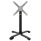 image of FLAT Tech CT4331 SX26 Table Base, Dining Height, 26x26 Base, Aluminum, Black Powder Coat, 900 lbs