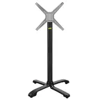 image of FLAT Tech CT4334 Bar Height SX26 Table Base, 26x26 Base, Aluminum, Black Powder Coat Finish