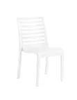 image of Grosfillex UT947004 Astoria Stacking Sidechair, White, 20.9"W x 23.4"D x 34.7"H, Polypropylene, UV Resistant