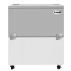 image of Koolmore KM-MC34-HDC 34" Milk Cooler, 8‑Crate (13"×11") Glass Doors, LED, Stainless, ETL‑Sanitation