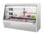 image of Migali C-DS-6 Deli Display Case 71.8"W x 55.4"H 34.5 cu ft Glass Sliding Doors Stainless R290