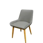 image of Oak Street CM-10501 Upholstered Amata Side Chair, Solid Back, Metal Frame, Indoor Use