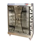 image of Omcan USA 48195 (Ce-Cn-0006-R) Rotisserie Grill, Electric, 46"W, (6) Spits