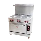 image of Omcan USA 48528 (Ce-Cn-0036-Et-1) Commercial Range, Electric, 36"W