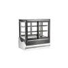 image of Omcan USA 48564 Countertop Refrigerated Display 36" Black Stainless, 6.5 cu.ft, 2 Shelves, 275W