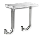 image of Steel Works SWSCB-36-316 Adjustable Work Shelf/ Stainless Cutting Board