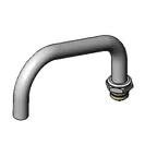 image of T&S Brass 110X Big-Flo Nozzle, Swivel, 8" Long, Standard, Plain End Outlet