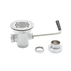image of T&S Brass B-3942-XS Waste Drain Valve, 3" Sink Hole, Short Twist Handle