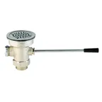image of T&S Brass B-3970-XS Waste Drain Valve, 3-1/2" Sink Hole, Short Lever Handle