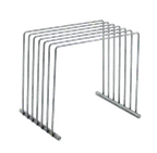 image of Vollrath 52100 Cutting Board Rack, 8" L x 10" W x 9" H, Stainless Steel, Holds 6 Boards, Made in USA