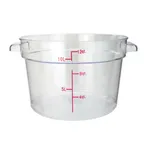 image of Winco PCRC-12 12 Qt. Clear Round Polycarbonate Food Storage Container