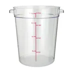 image of Winco PCRC-8 8 qt Round Food Storage Container, Polycarbonate, Clear