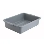 image of Winco PL-5G Polypropylene Gray Dish Box w/ 1-Compartment
