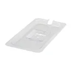 image of Winco SP7300S Poly-Ware 1/3 Size Solid Polycarbonate Food Pan Cover