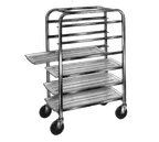 image of Winholt AL-106 End Load Aluminum Mobile Platter Rack - (6) 10" Platters