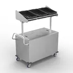 image of Winholt SS-BC-2748H29-INSULIB-TOS 28" Mobile Grab & Go Merchandiser Cart