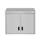 image of Koolmore KM-WMC-1536-S Commercial Wall Cabinet, 36"W x 15"D x 33"H, Stainless Steel Hinged Doors, Locking, NSF