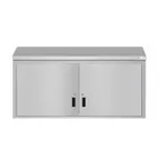image of Koolmore KM-WMC-1560-S Commercial Wall Cabinet, 60"W x 15"D x 33"H, Stainless Steel, Hinged Doors, Locking, NSF