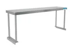 image of BK Resources BK-OSS-1284 Single Overshelf, Table Mount, 84"W X 12"D X 18"H