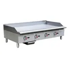image of Hubert 29Y-009 48" Countertop Gas Griddle with Thermostatic Controls