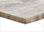 image of JustChair TTWRZ-3232-FINDUSGREY Werzalit Composite Outdoor Square Table Top, 32"x32", 1.5" Thick Drop Edge, FINDUS GREY
