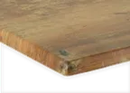 image of JustChair TTWRZ-3248-FINDUS Werzalit Composite Outdoor Rectangular Table Top, 32" x 48", 1.5" Thick Drop Edge, FINDUS Color