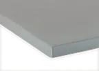 image of JustChair TTWRZ-3636-ALU Werzalit Composite Outdoor Table Top, 36x36, Square, 1.5" Thick Drop Edge, ALU