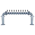 image of Micro Matic BG-U-10KR Glycol 2‑Column Draft Tower, 46" W x 19" H, 304 Stainless 10 Tap NSF Certified