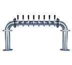 image of Micro Matic BG-U-8KR Glycol U Beer Tower, 40-3/4" W x 18-7/8" H, Steel, 8 Tap Faucets, NSF Certified