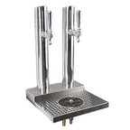 image of Micro Matic BS-SKY-2PSSKR Beer Station, 12" x 19" Countertop, Glycol, Two 2‑1/2" 304 Columns, Finish