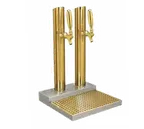 image of Micro Matic BS‑SKY‑2PVDKR‑LR Skyline Draft Beer,12"x19",Glycol,2 × 2‑1/2" SS Columns, Brass,Drip Pan
