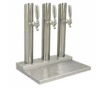 image of Micro Matic BS-SKY-3PSSKR-LR Beer Station, 18" x 19", Glycol‑Cooled, 3 2‑1/2" Columns with Faucets