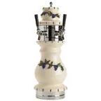 image of Micro Matic CT400-2 Draft Beer Tower, Countertop, 9" Dia, Ceramic Column, Brass Faucets, 1‑3 Taps