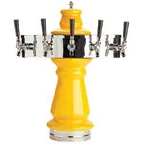image of Micro Matic CT500E-5-GLY Tower, 7½" x 25" H, Glycol‑Cooled, 5 Faucets, 15‑1/8" Clearance, 4‑6 Tap
