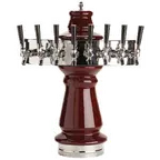 image of Micro Matic CT500E-8 Beer Tower Ceramic Countertop AirCooled 7-1/2" x 25" H 8 Taps 15-1/8" Clearance
