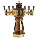 image of Micro Matic CT500E-8KR Countertop Draft Beer Tower, 7½" x 25" Glycol‑Cooled, 8 Faucets