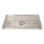 image of Micro Matic DP-1606 Platform Drip Tray with Glass Rinser, Surface Mount