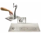 image of Micro Matic DP-1611 Platform Drip Tray with Glass Rinser, Surface Mount