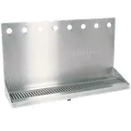 image of Micro Matic DP-322ELD-8 Drip Tray Trough, Wall Mount, 24"W X 6-3/8"D X 14"H
