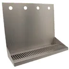image of Micro Matic DP-322LD-4 Drip Tray Trough, Wall Mount, 16"W X 6-3/8"D X 14"H
