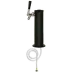 image of Micro Matic DS-431-211 Beer Tower, Countertop, 3" Dia x 12" H, Air‑Cooled, Chrome Brass Faucet, NSF