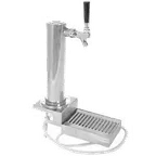 image of Micro Matic DS531CL Draft Tower - 3" ABS Column, Chrome Faucet, 5"x6" Tray, Countertop Mount, 1-3 Taps