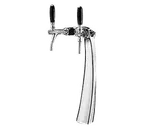 image of Micro Matic FALCO2-C Falco Beer Tower, 4" x 18-3/4" Chrome, Glycol‑Cooled, 1‑3 Tap, Copper Lines