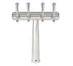 image of Micro Matic HAVANA4-C 4‑Tap Beer Tower, 16-1/4" W x 17" H, Chrome Finish, Glycol‑Cooled, Faucets