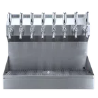 image of Micro Matic KRONOS-8SSKRGR Draft Tower, 24"x20¼" 8 Taps, 13" Clearance,Drip Tray & Glass Rinser, NSF