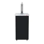 image of Micro Matic MDD17-E - 17.5" Black Vinyl Keg Cooler, 1-2 1/6 Barrel Capacity, Tower Faucet, 115V