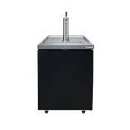 image of Micro Matic MDD23-E 25" Beer Cooler, 8.4 Cu Ft, Black 3" Tower Faucet, Holds 1‑2 Kegs, R290, 115V